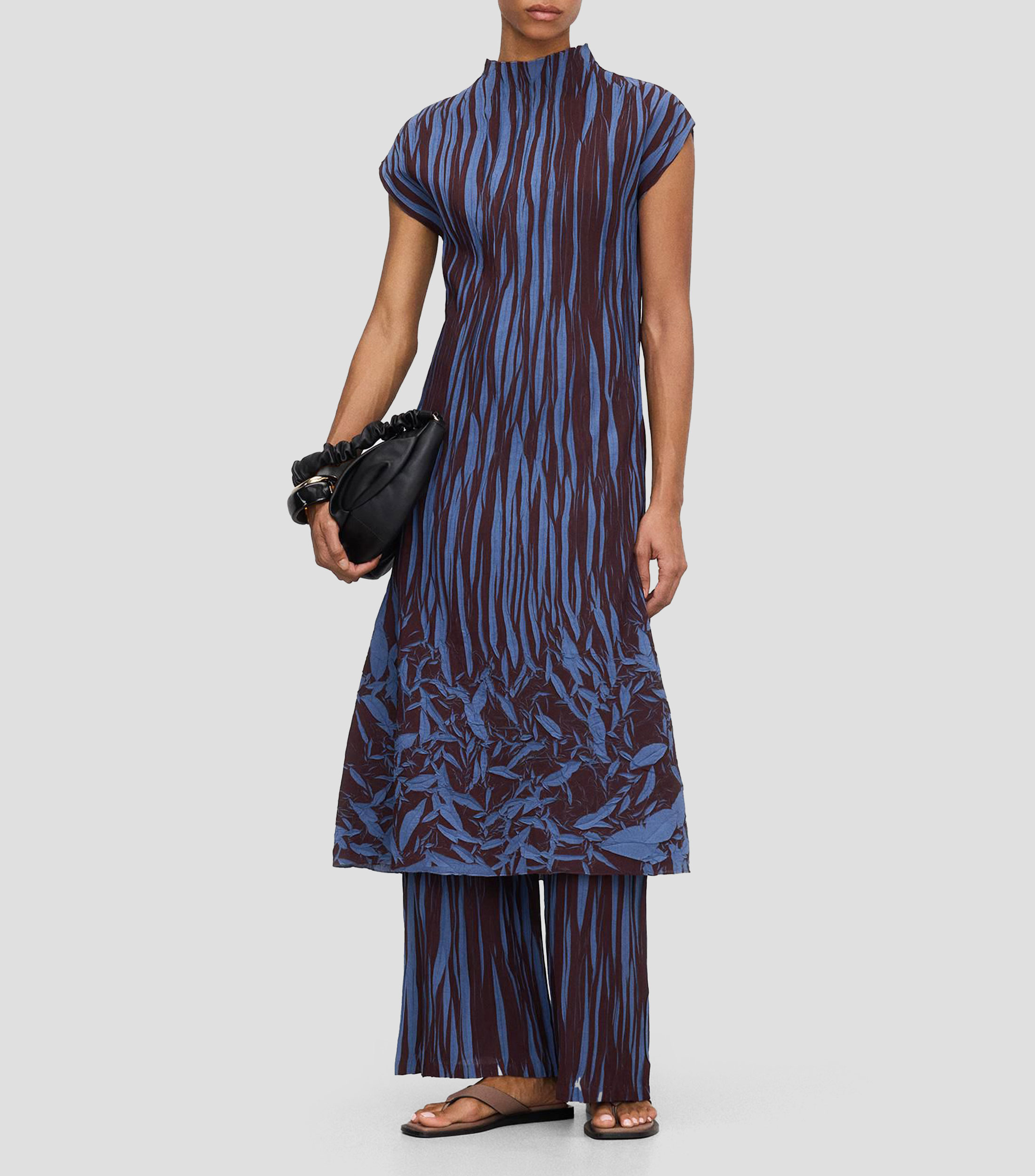 Vestido midi estampado Mujer